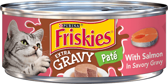Friskies Extra Gravy Paté With Salmon In Savory Gravy